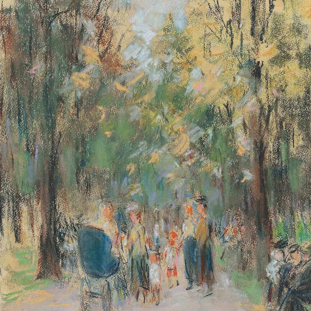 Max Liebermann — Спазерганг в Берлинском Тиргартене