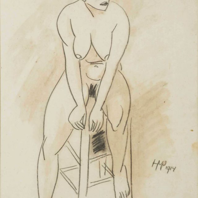 Max Pechstein — Сидящий обнаженный
