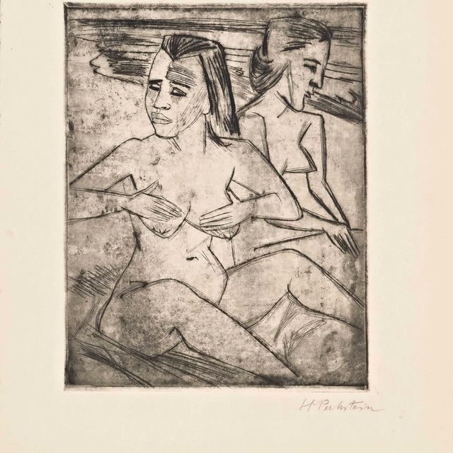 Max Pechstein — "Нах дем Бад", от: Die Schaffenden (Крюгер Р. 118)
