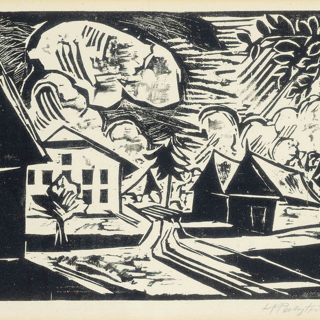 Max Pechstein — Дорфштрассе, откуда: Эйн-Дорф (Крюгер, 198)
