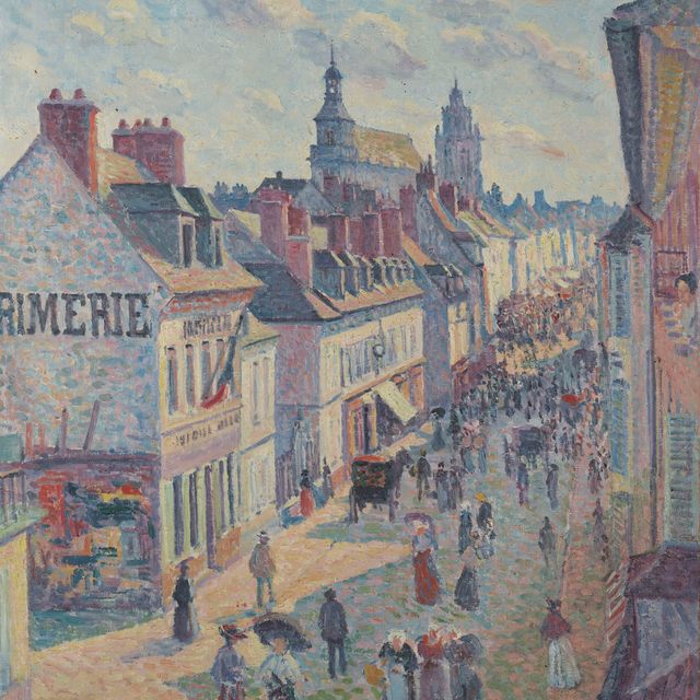 Maximilien Luce — Улица марш-а-Жизор (rue Cappeville)