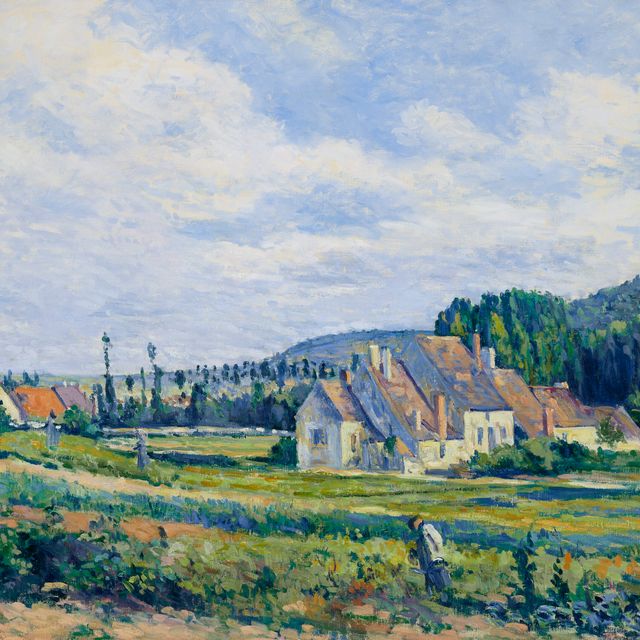 Maximilien Luce — Пейсаж д'Арси-сюр-Кюре