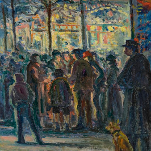 Maximilien Luce — Сцена на улице в Хивере