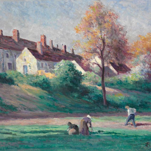 Maximilien Luce — Деревня на берегу Луары, Сент-Ай