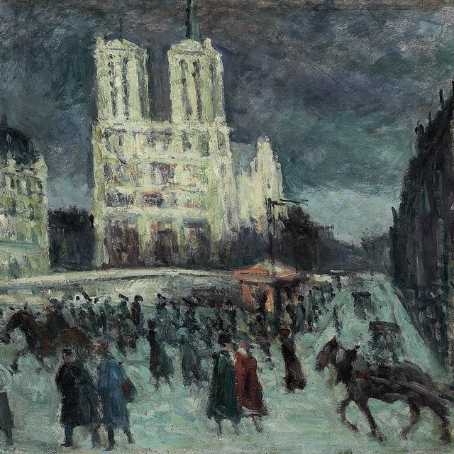 Maximilien Luce — Собор Парижской Богоматери и набережная Сен-Мишель