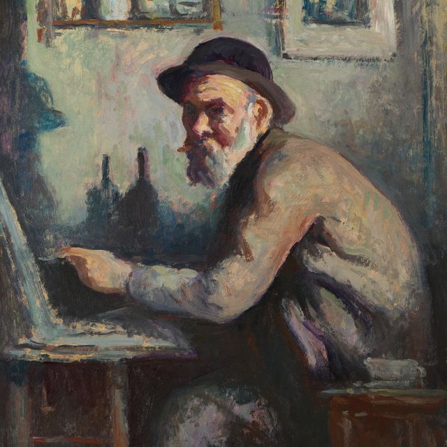 Maximilien Luce — Автопортрет кавалера