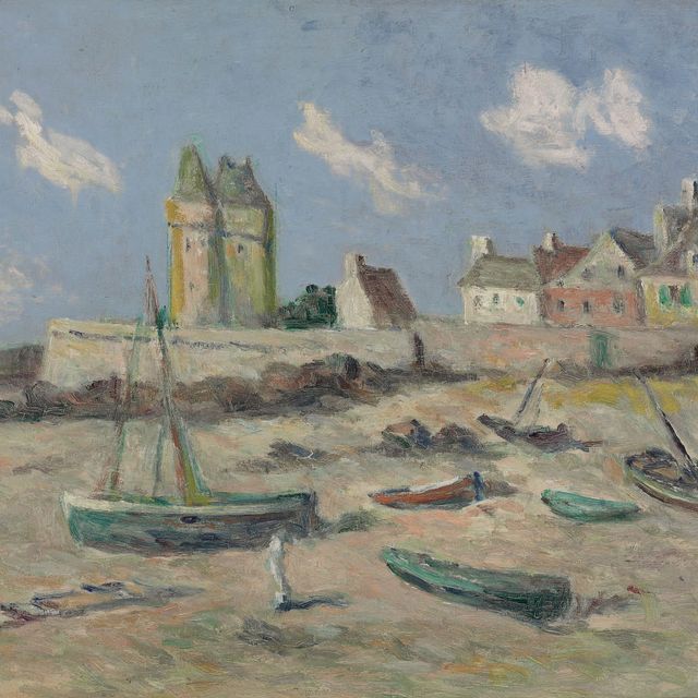 Maximilien Luce — Сен-Серван, эшуэйские барки