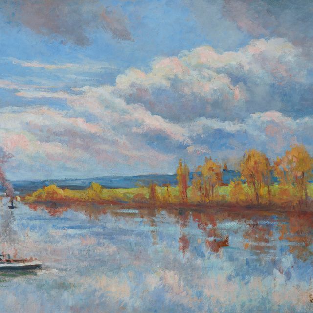 Maximilien Luce — Берега Сены в Герне