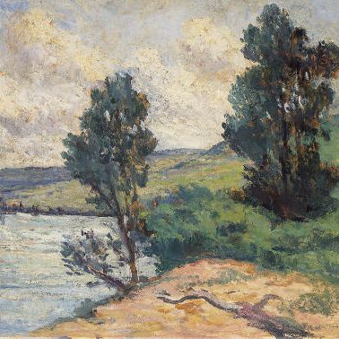 Maximilien Luce — Мерикур, берега Сены