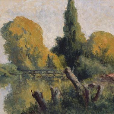 Maximilien Luce — Ролльбуаз, маленькие бюстгальтеры на берегу Сены в автоматическом режиме