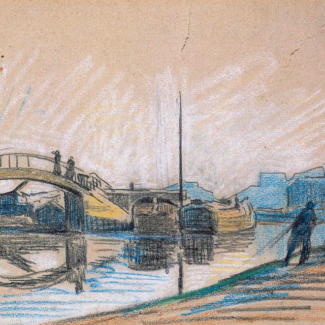 Maximilien Luce — Берег реки пре-д'ун-пон