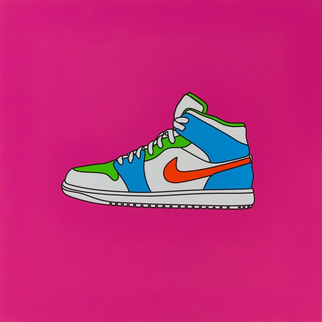 Michael Craig-Martin — Без названия (Nike trainer magenta)