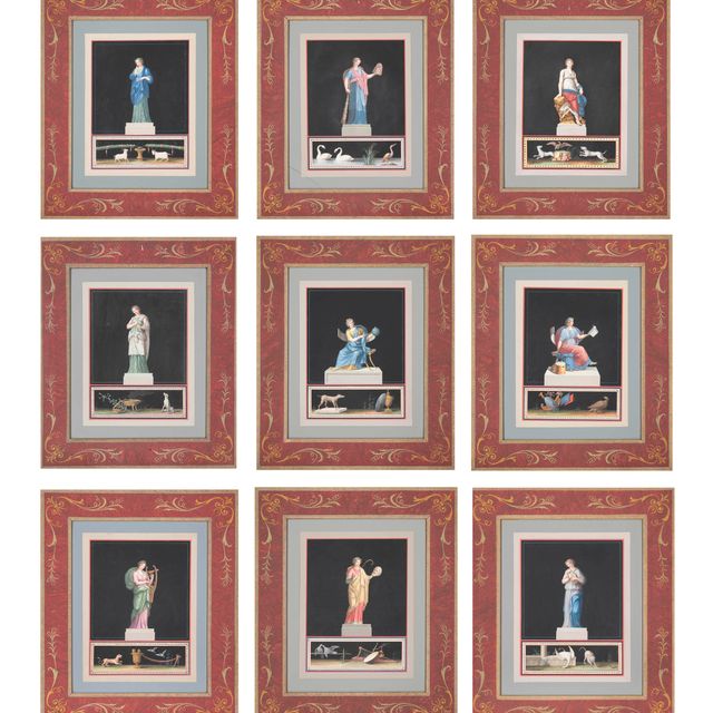Michelangelo — Музы: Клио; Эвтерпа; Талия; Мельпомена; Терпсихора; Эрато; Урания; Каллиопа; Полигимния