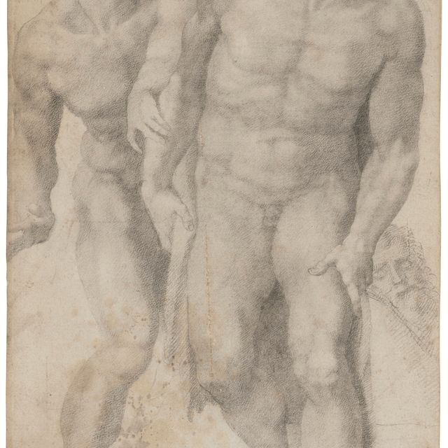 Michelangelo — Святой Иоанн Креститель на Страшном суде в честь Микеланджело
