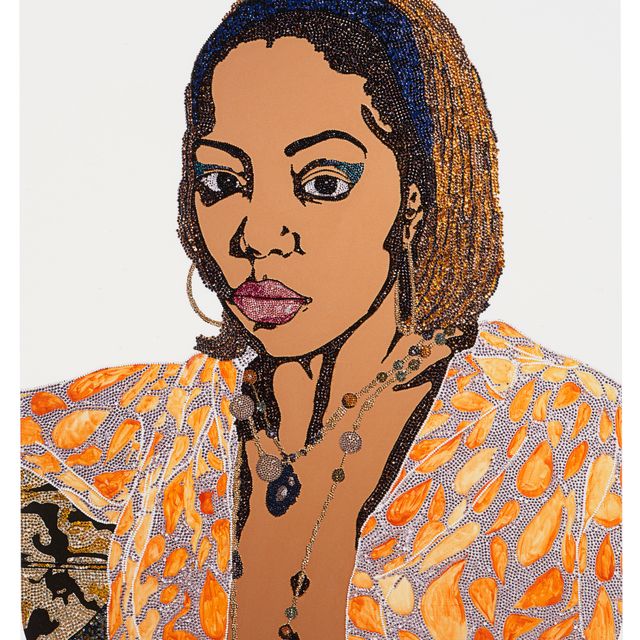 Mickalene Thomas — Портрет прекрасной шестифутовой девочки №1