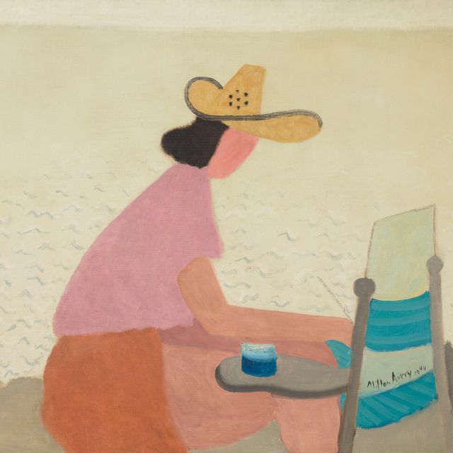 Milton Avery — Женщина на берегу моря