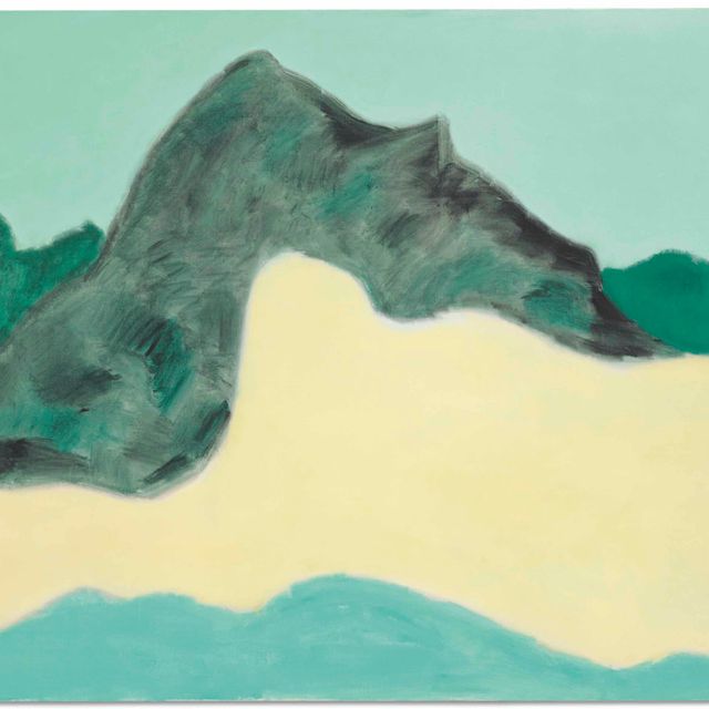 Milton Avery — Бледное поле, Темная гора