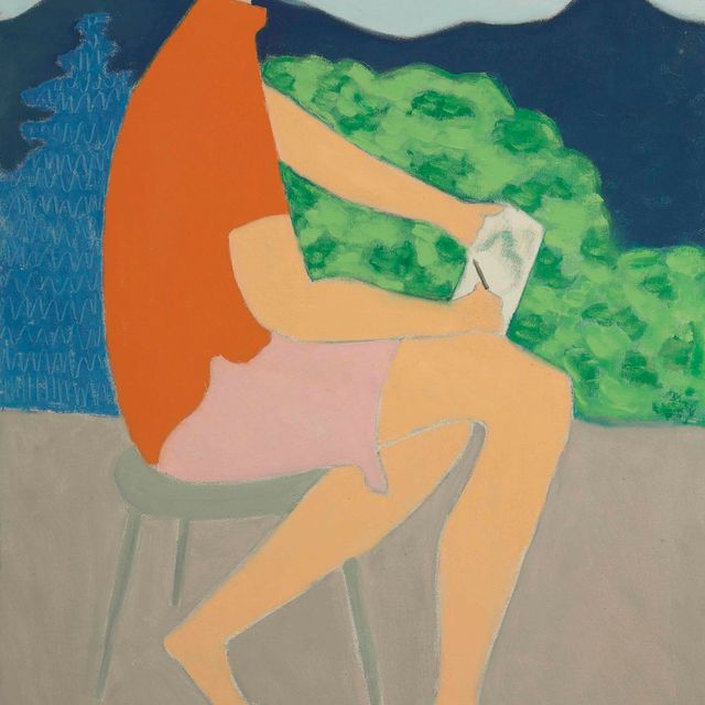 Milton Avery — Оранжевая рубашка