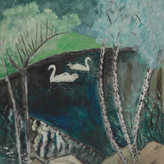 Milton Avery — Лебеди