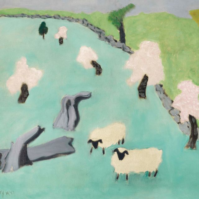 Milton Avery — Пейзаж с овцами
