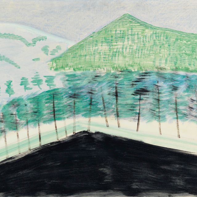 Milton Avery — Озеро в горах