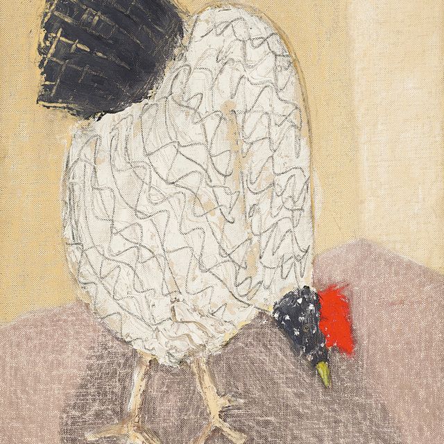 Milton Avery — Клюющая курица