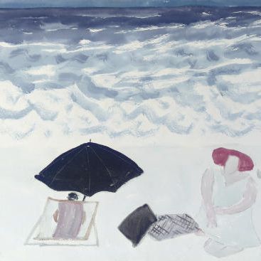 Milton Avery — Сидящие на берегу моря