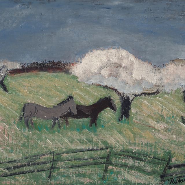 Milton Avery — Лошади и цветущие деревья