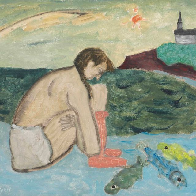 Milton Avery — Девушка с рыбой