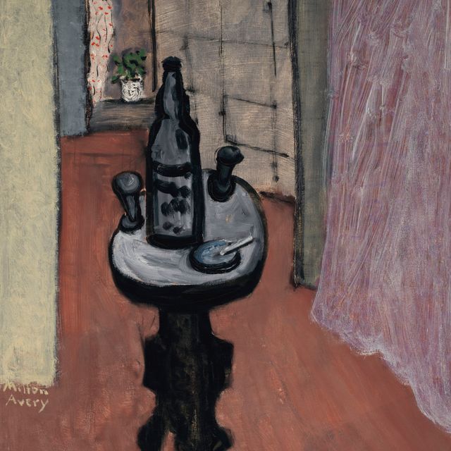 Milton Avery — Интерьер с натюрмортом