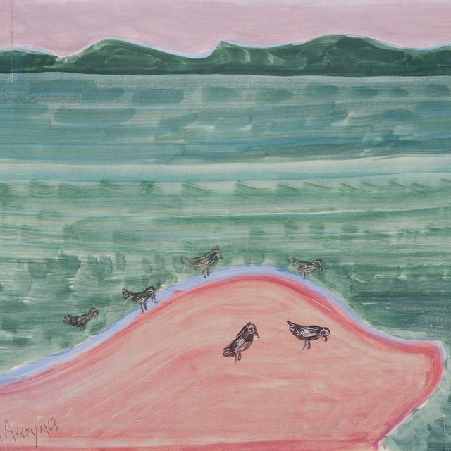 Milton Avery — Розовый песок, Розовое Небо