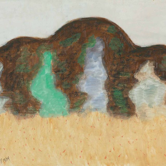 Milton Avery — Бледные деревья, Темная гора