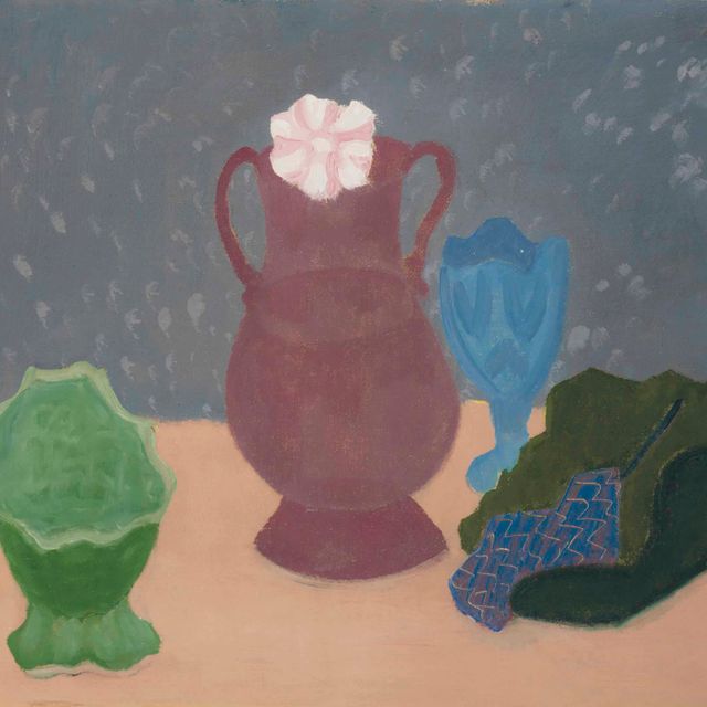 Milton Avery — Натюрморт с фиолетовой вазой