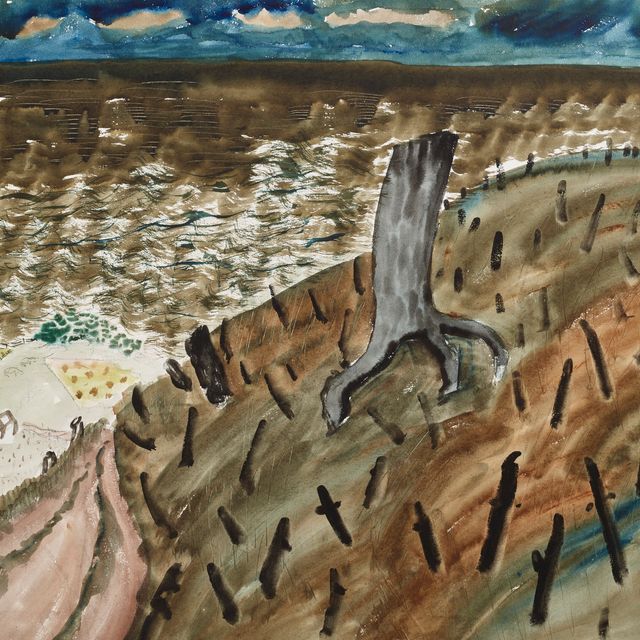 Milton Avery — Сожженный холм у моря