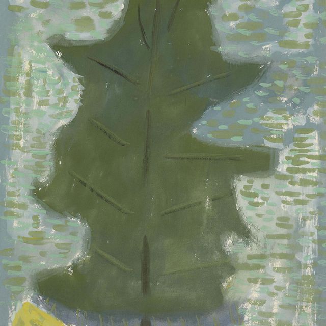 Milton Avery — Одинокая ель