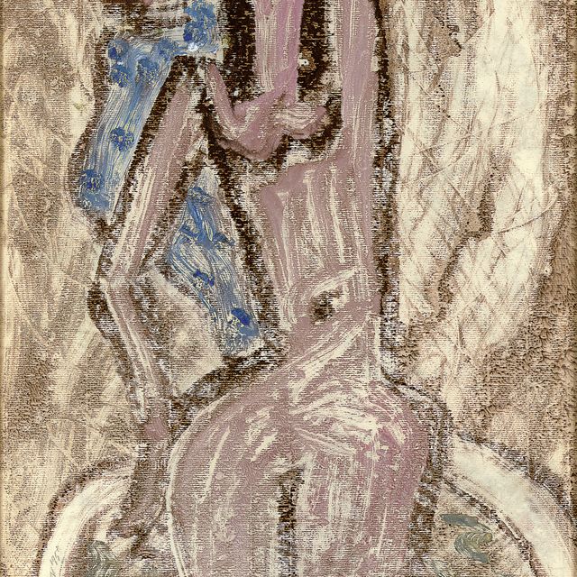 Milton Avery — Купальщица с голубым полотенцем