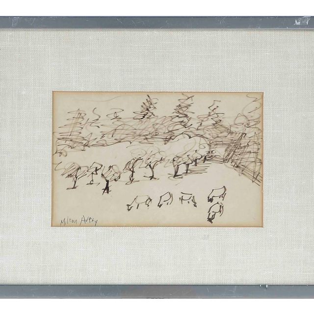 Milton Avery — Без названия (Деревья)