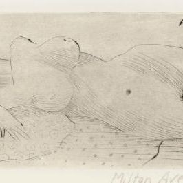 Milton Avery — Лежащая обнаженная (L. 22)