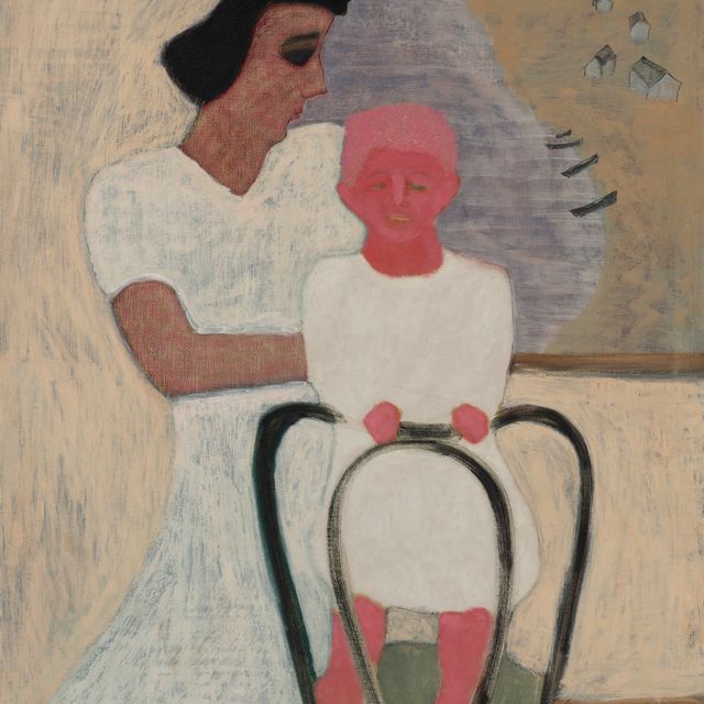 Milton Avery — Мать и дитя на берегу моря