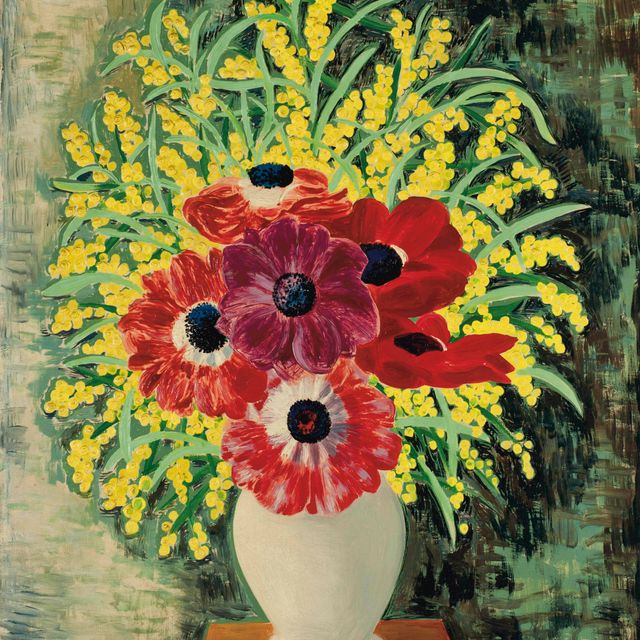 Moise Kisling — Анемоны и мимозы