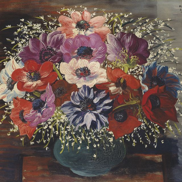 Moise Kisling — Ваза с анемонами