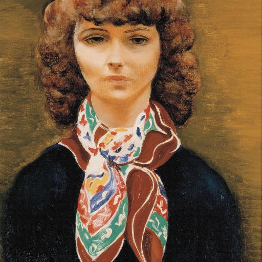Moise Kisling — Портрет Мадлен Лебо