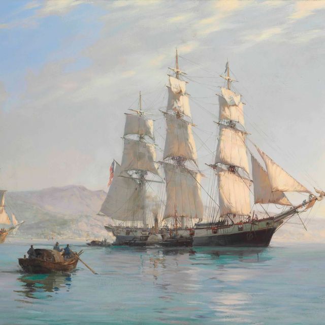 Montague Dawson — "Энн Макким" уезжает из Фучоу домой