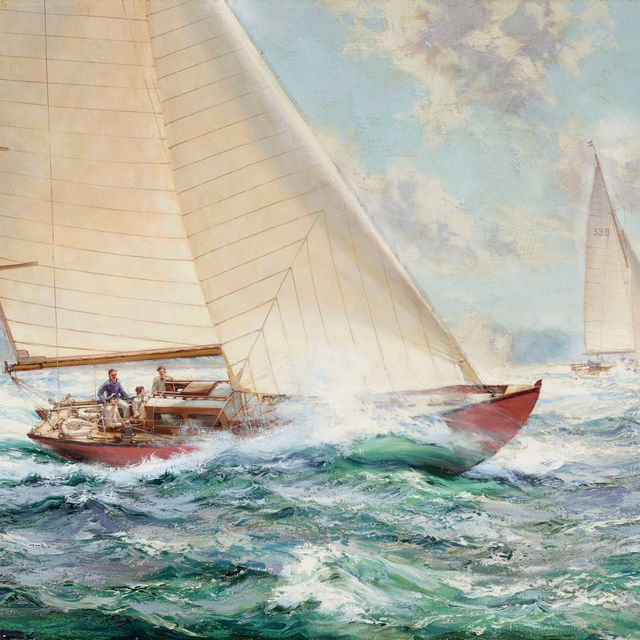 Montague Dawson — Дни скачек, ‘Сэмюэл Пепис" и "Кохо"