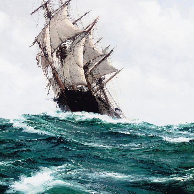 Montague Dawson — Халиф в море на свежем ветру