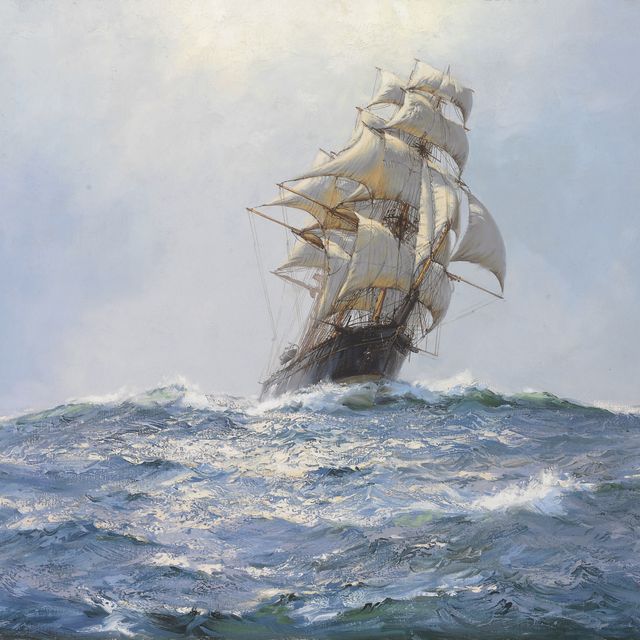 Montague Dawson — Полдень, Замок Уолмер