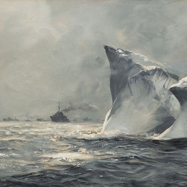 Montague Dawson — Айсберг в опасности в Северной Атлантике