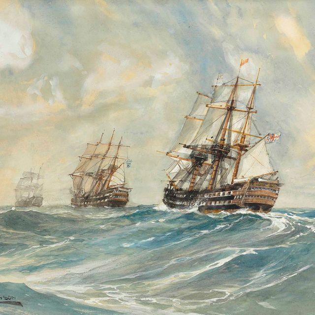 Montague Dawson — Линейные корабли