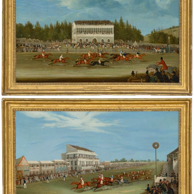 Mr. — Финиш Кубка Гудвуда, 1833 год, с "Рубини" мистера Кента, Ф. Бойс выиграл; и финиш "Дерби Стэйкс", 1833 год, с "Опасным" мистера Айзека Сэдлера, Дж.