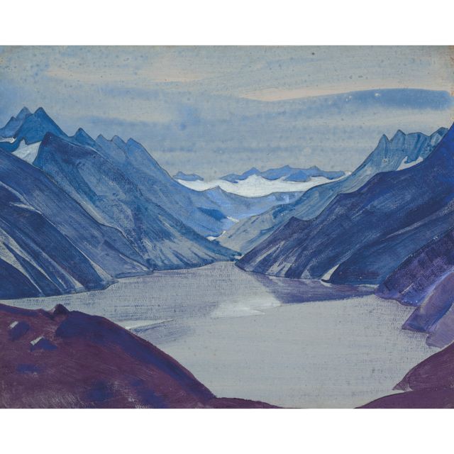 Nicholas Roerich — Озеро Наг, из серии "Озера и тропа Гилгит"